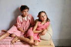 Robe rosa bloom avec barette