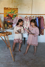 Robe brodée provencal print