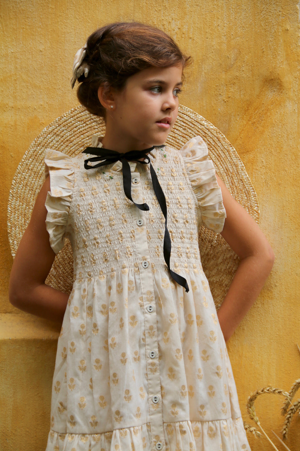 Ibiza dress in lurex chanderi 