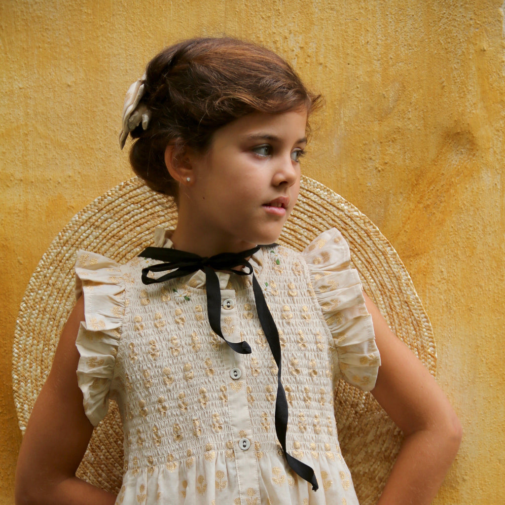 Ibiza dress in lurex chanderi 