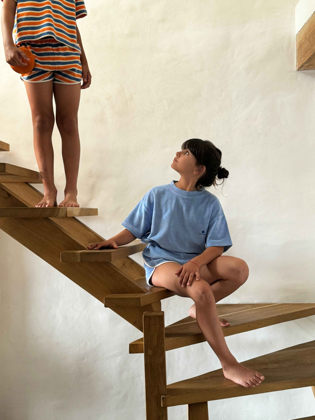 Juju Sun Stripes Terry Cloth Shorts