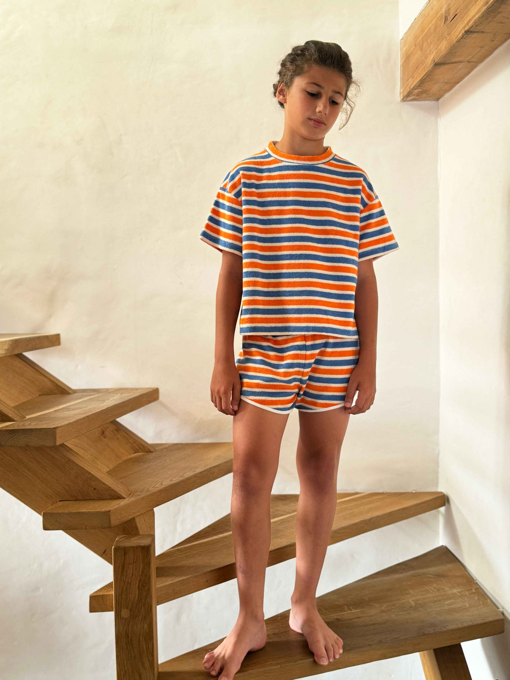 Juju Sun Stripes Terry Cloth Shorts