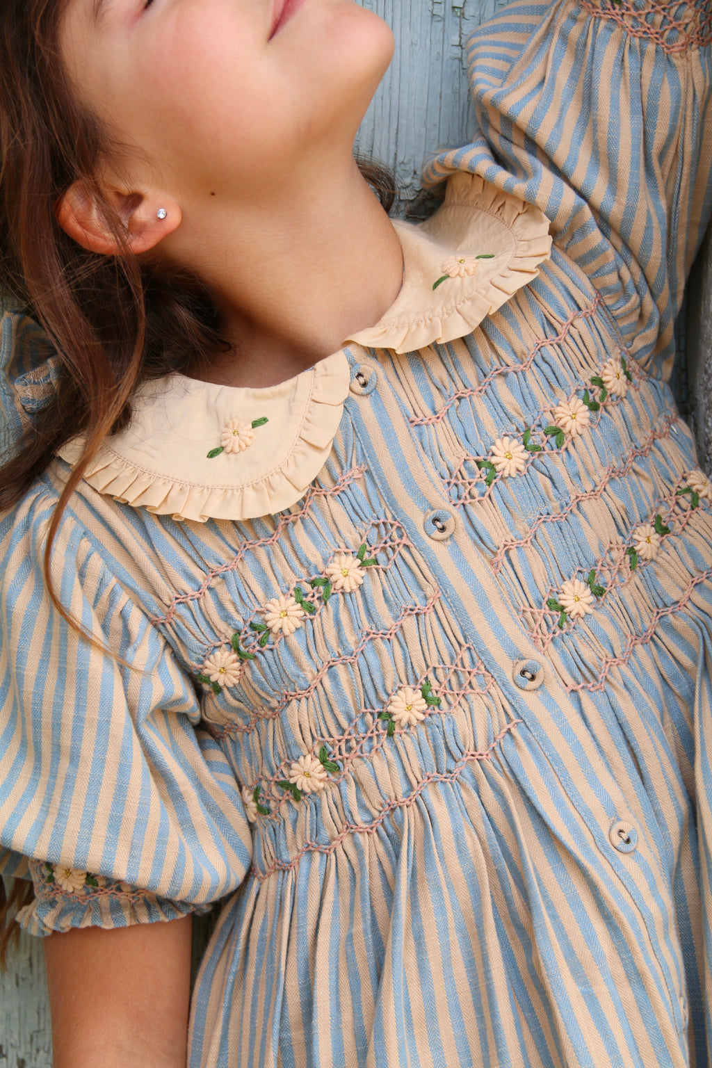 Romantic Tunic Hello Blue Deckchair Stripe