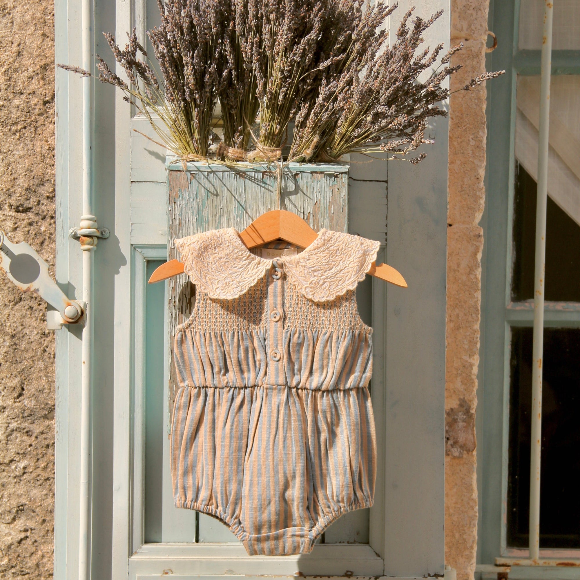 Romper Transat Stripe bébé - Bonjour
