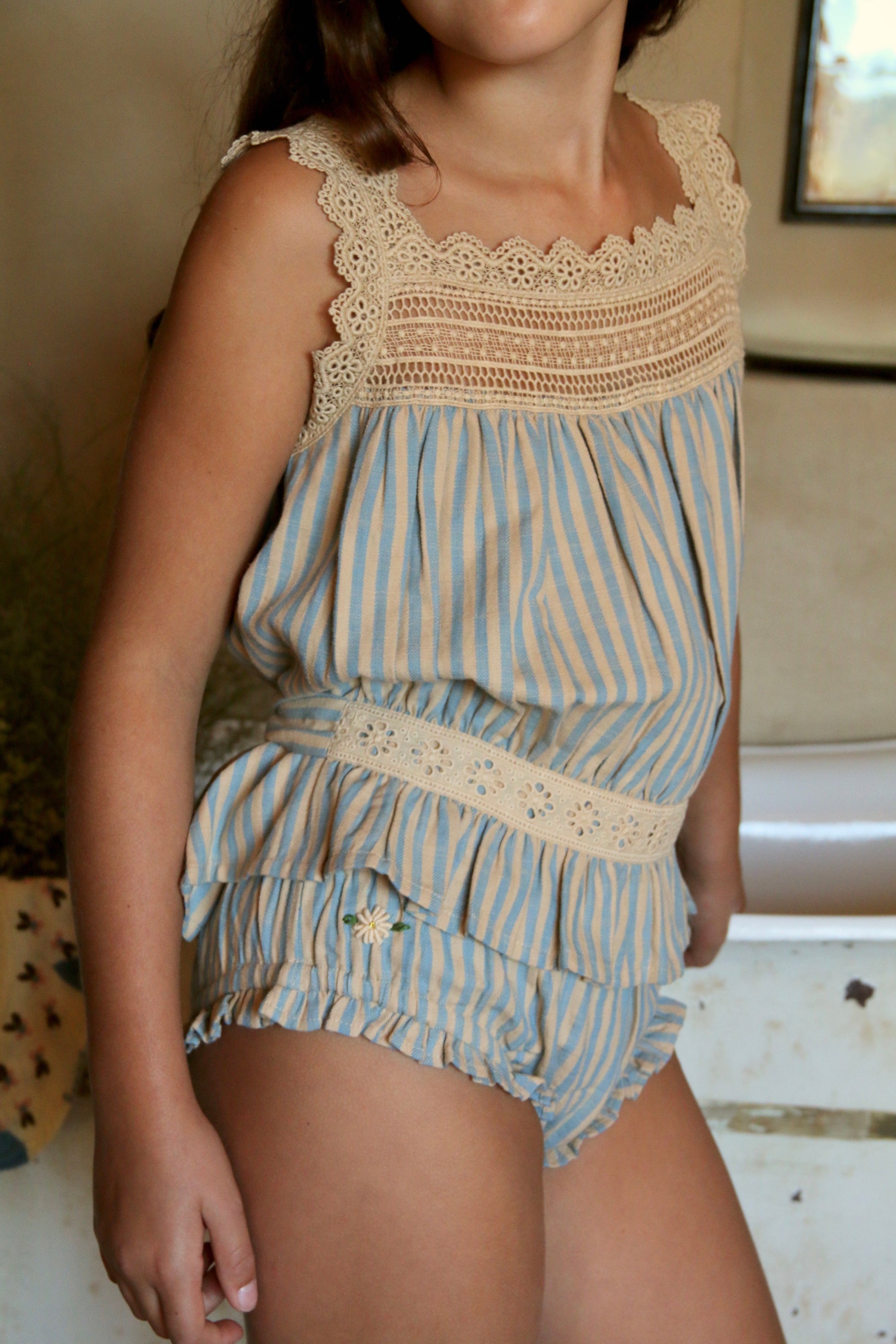 Set Top & Panty Chevron Transat Stripes