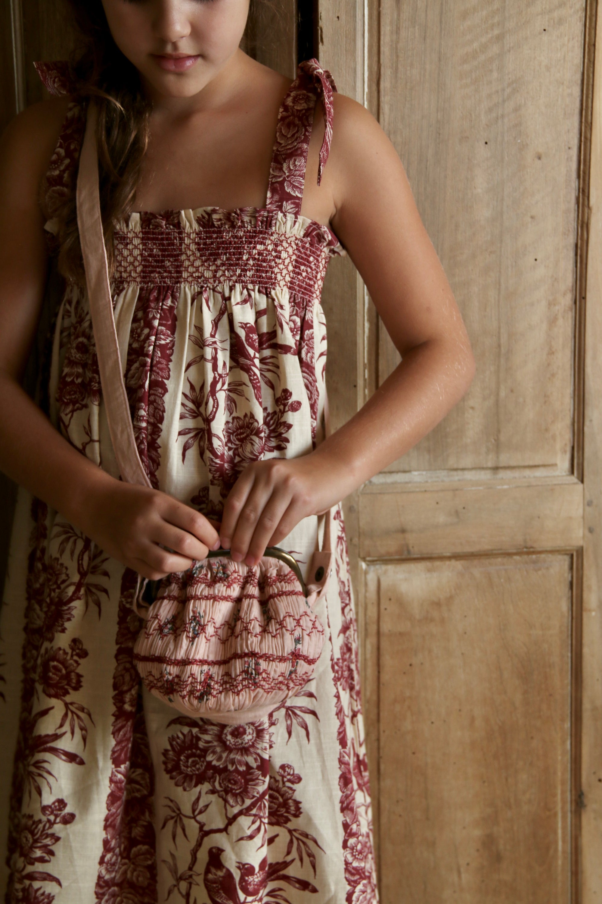 Robe Bird Print avec foulard
