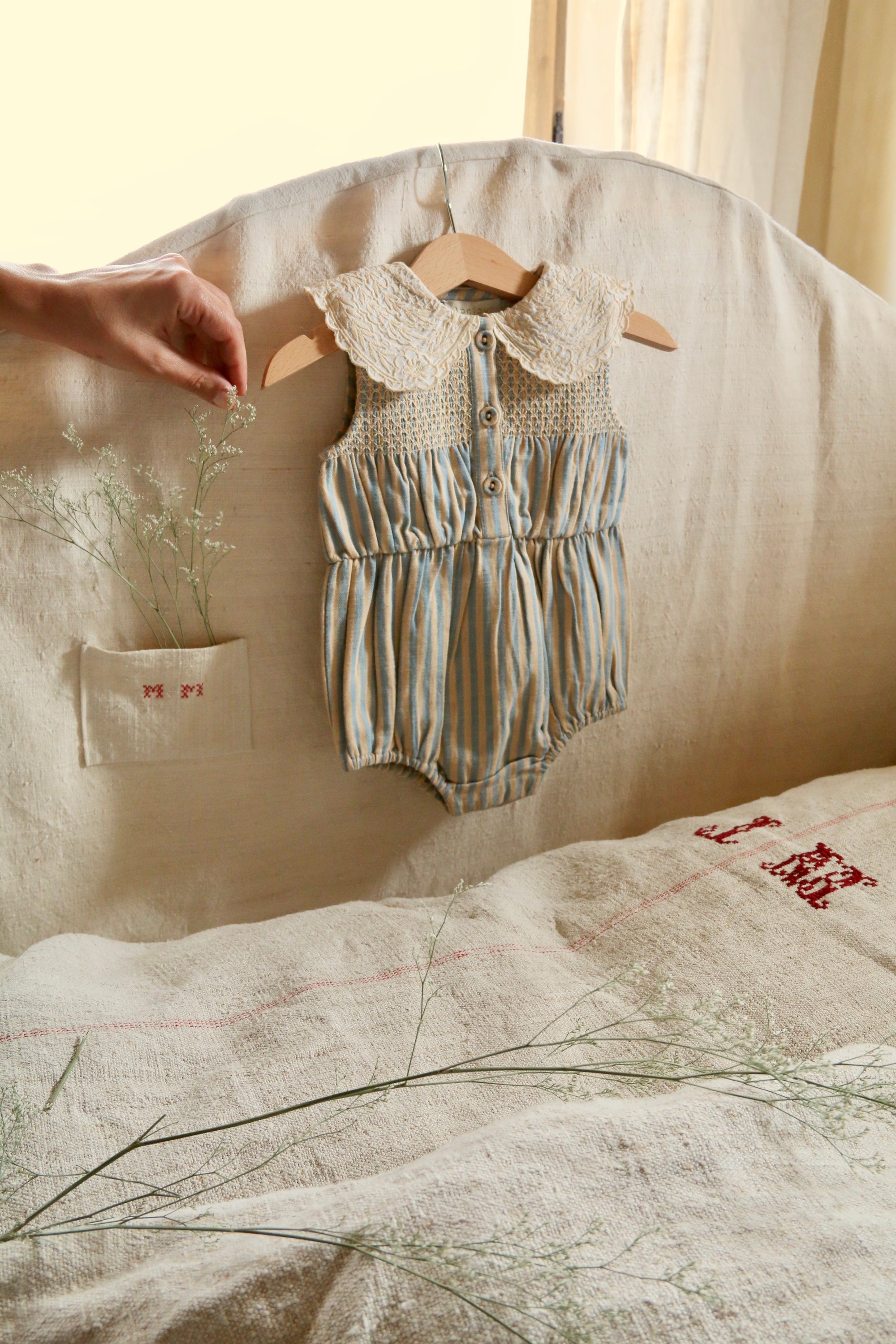 Romper Transat Stripe bébé - Bonjour