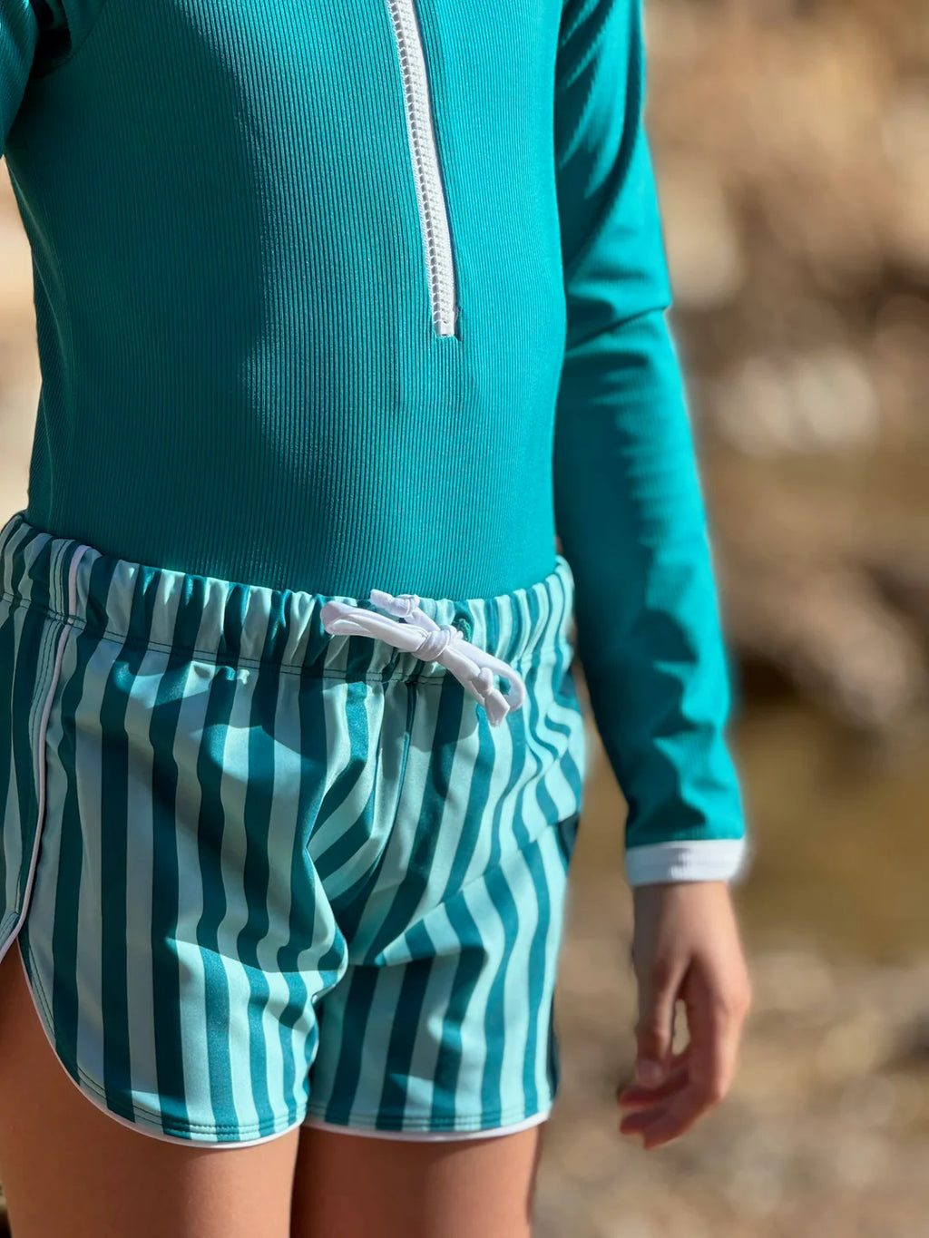 Flamands Board Victoria Striped Shorts, UPF 50+
