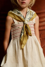 Embroidered Natural Cotton Shorts & Top Set