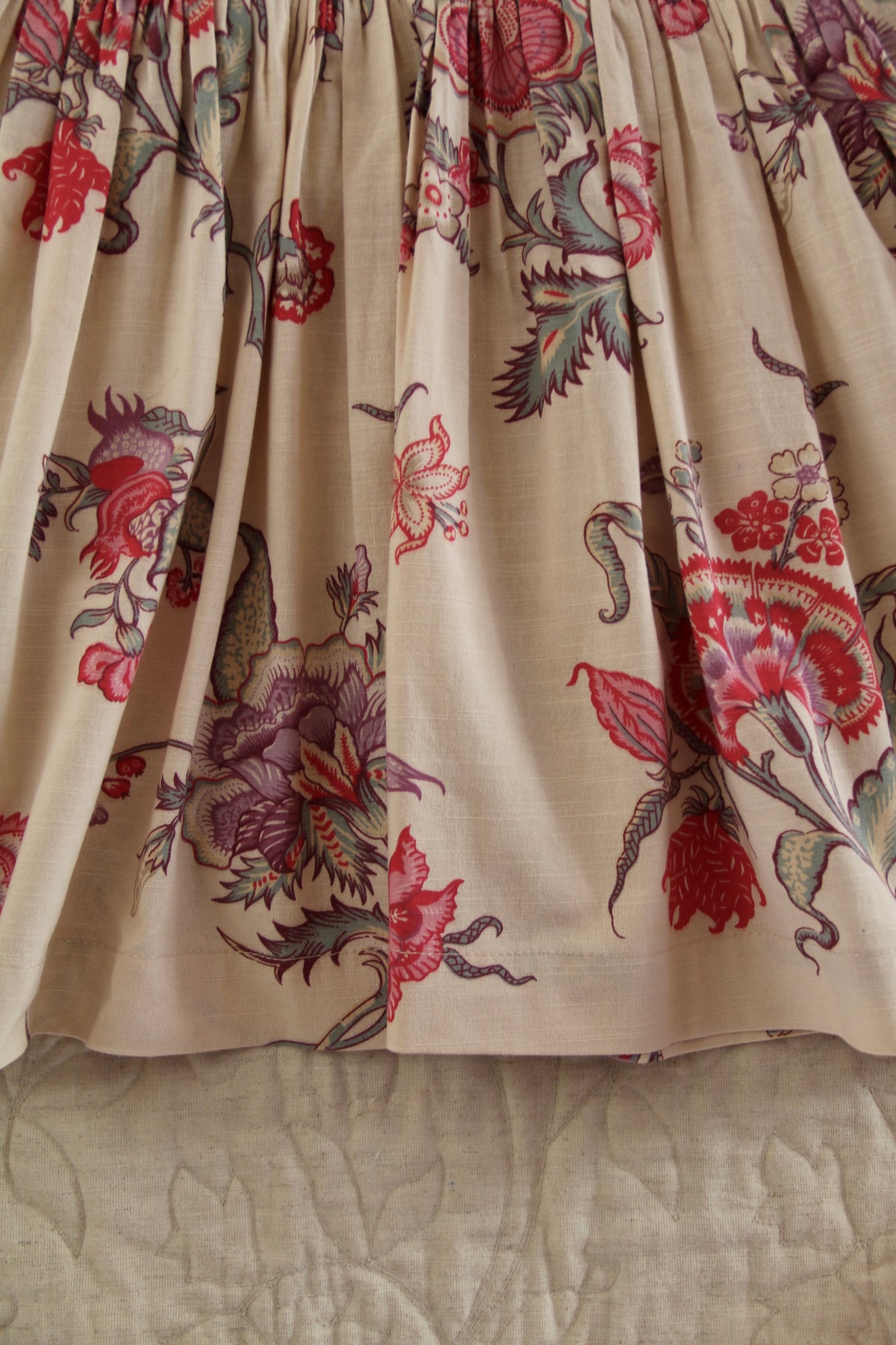 Robe à smocks vence print