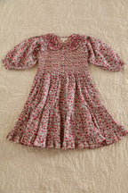 Robe longue Flowers field print