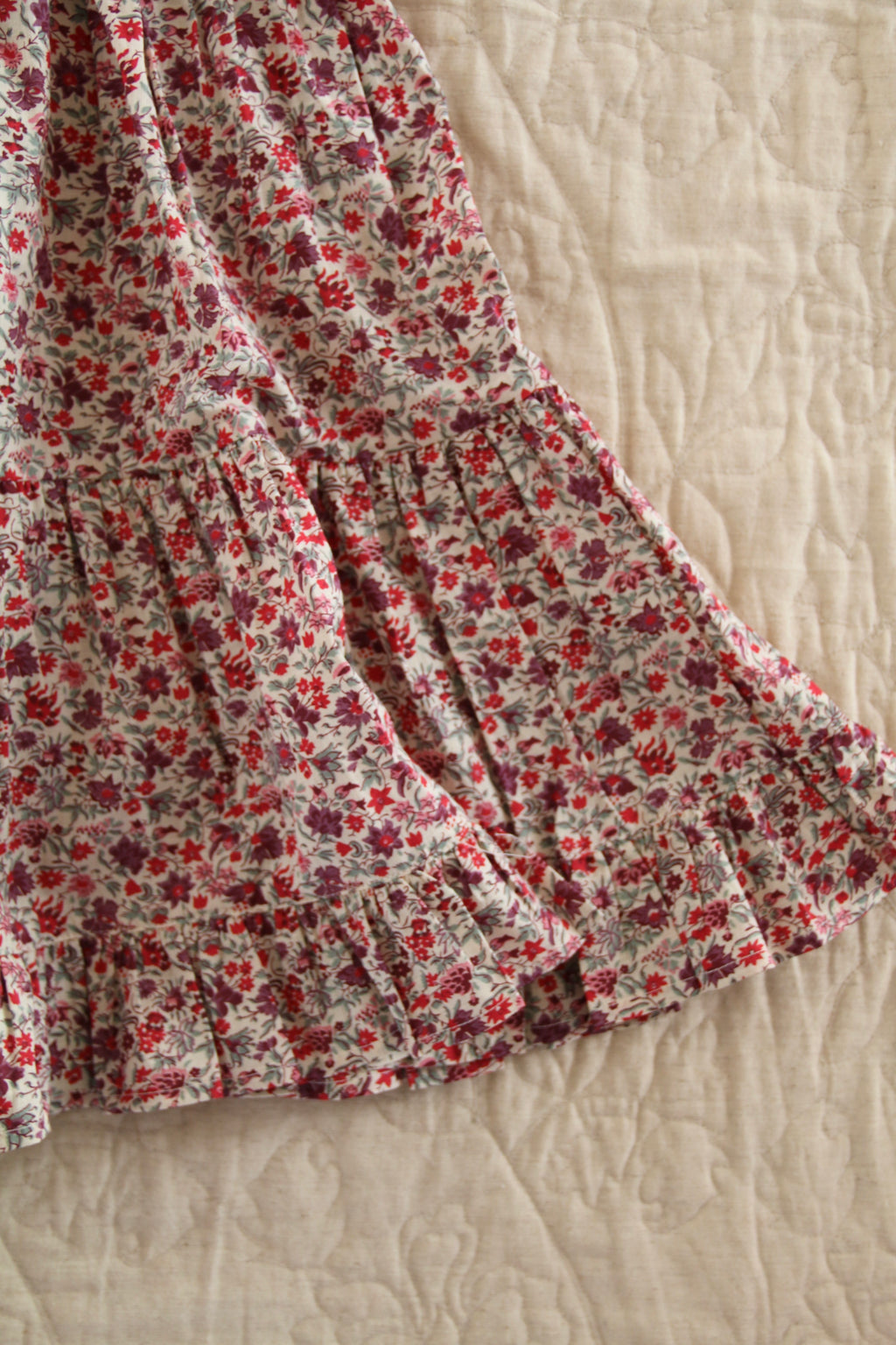 Robe longue Flowers field print