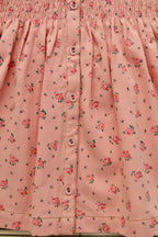 Robe rosa bloom avec barette