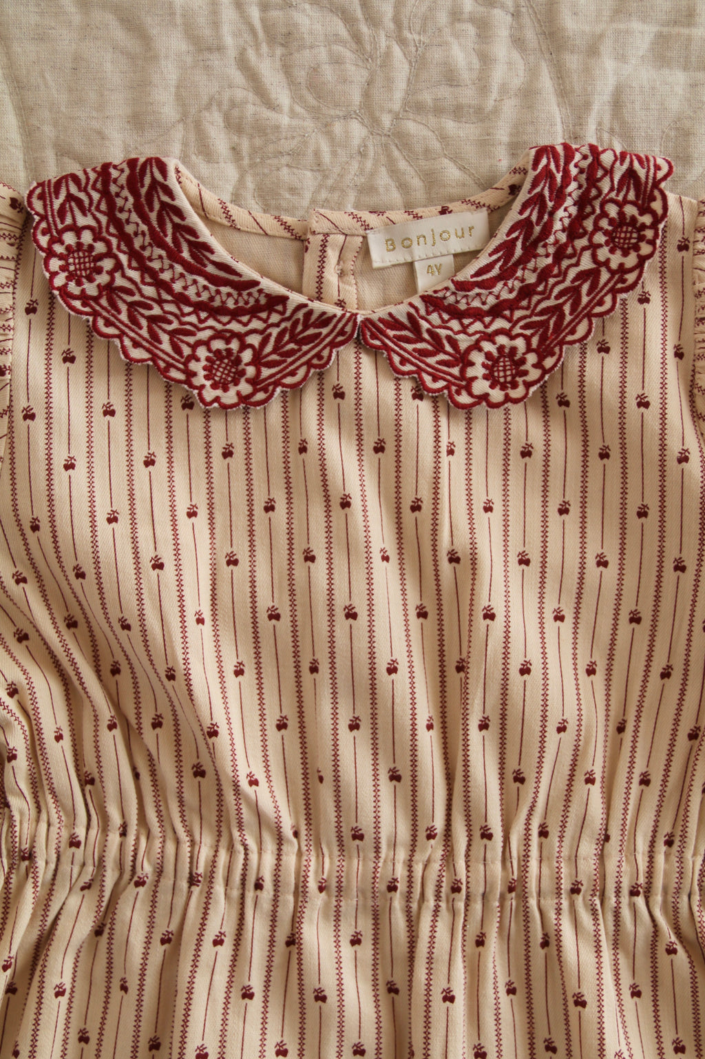 Robe brodée provencal print