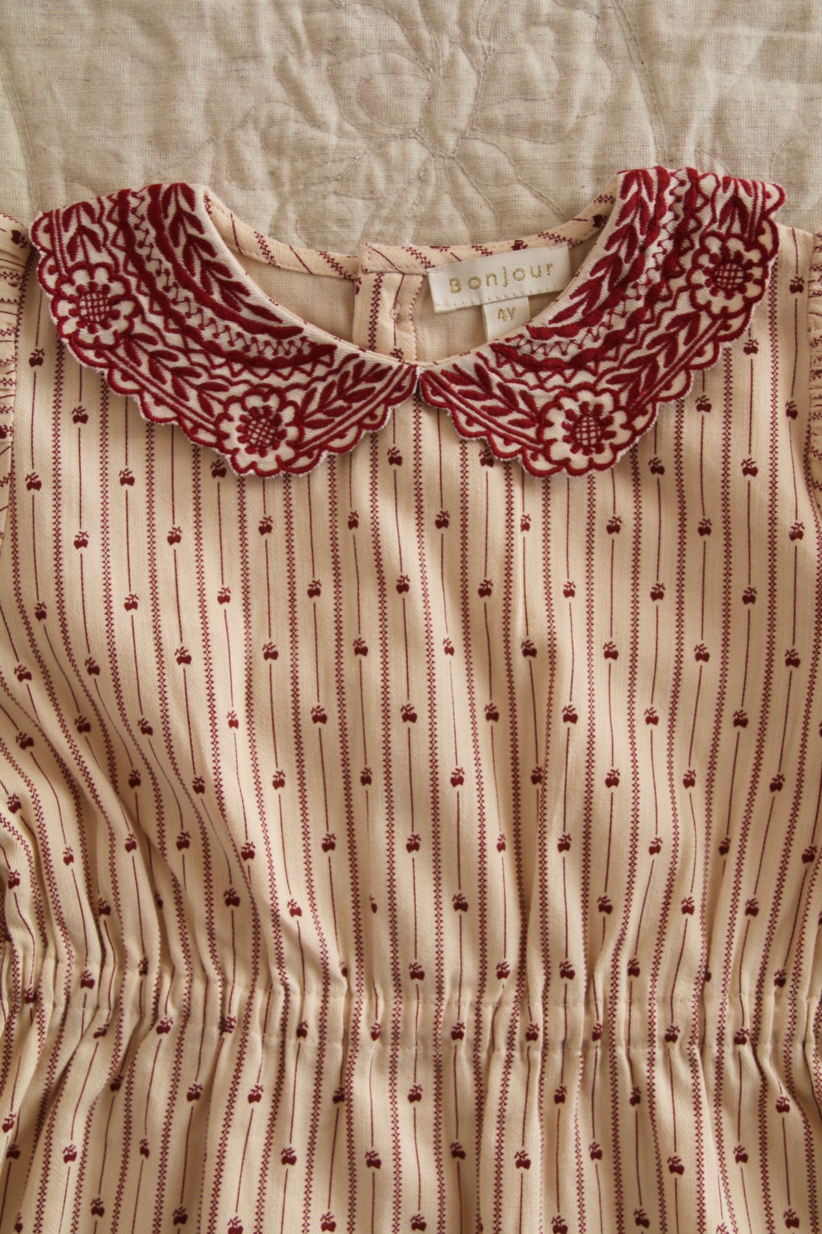 Robe brodée provencal print