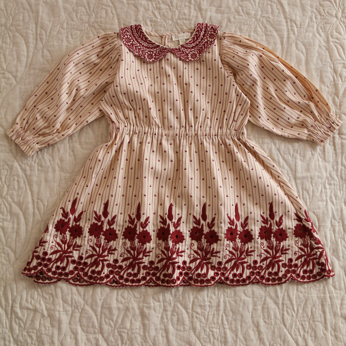 Robe brodée provencal print