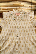 Ibiza dress in lurex chanderi 
