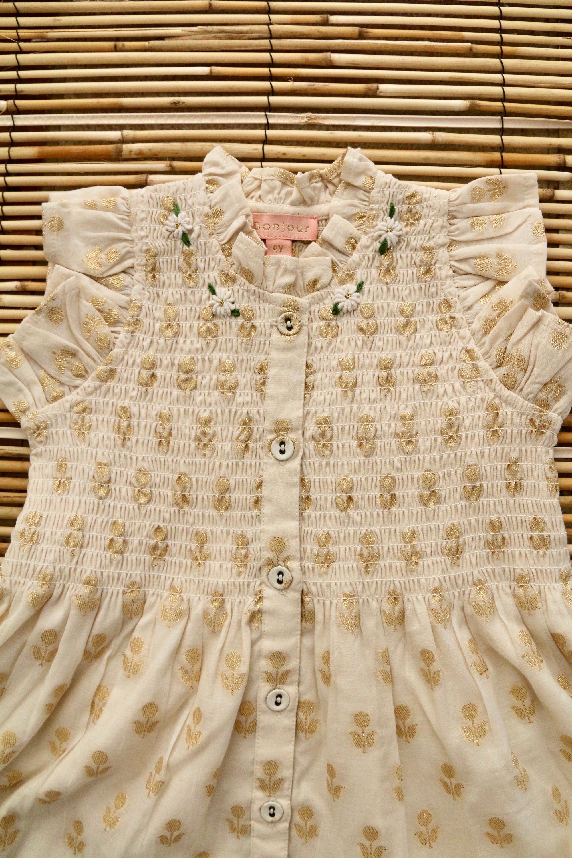 Ibiza dress in lurex chanderi 