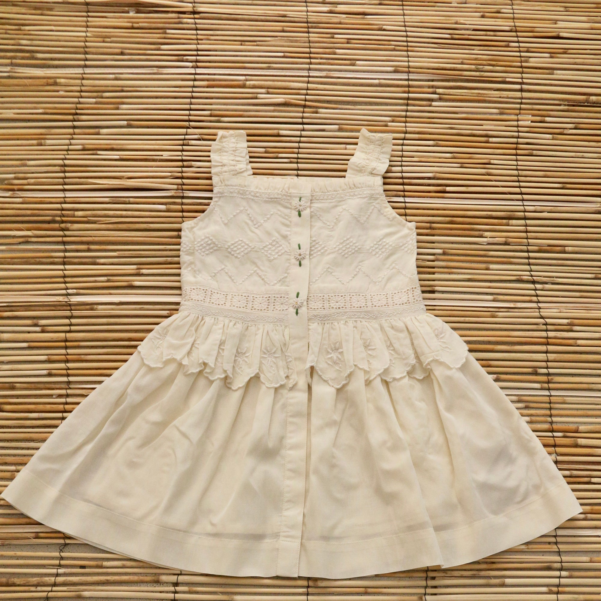Mademoiselle dress in ecru