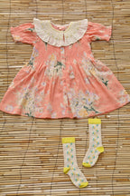 Marguerite Dress with Matching Hair Clip