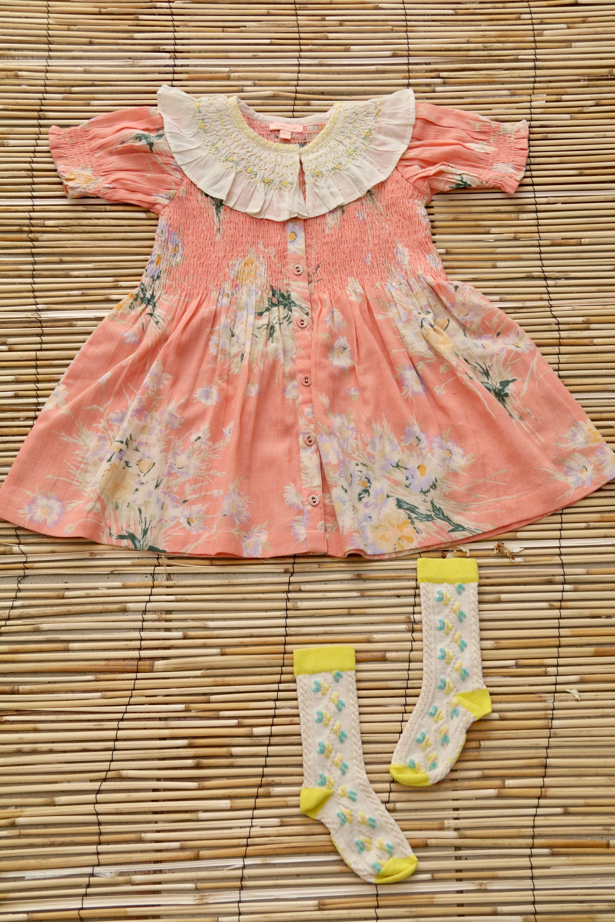 Marguerite Dress with Matching Hair Clip