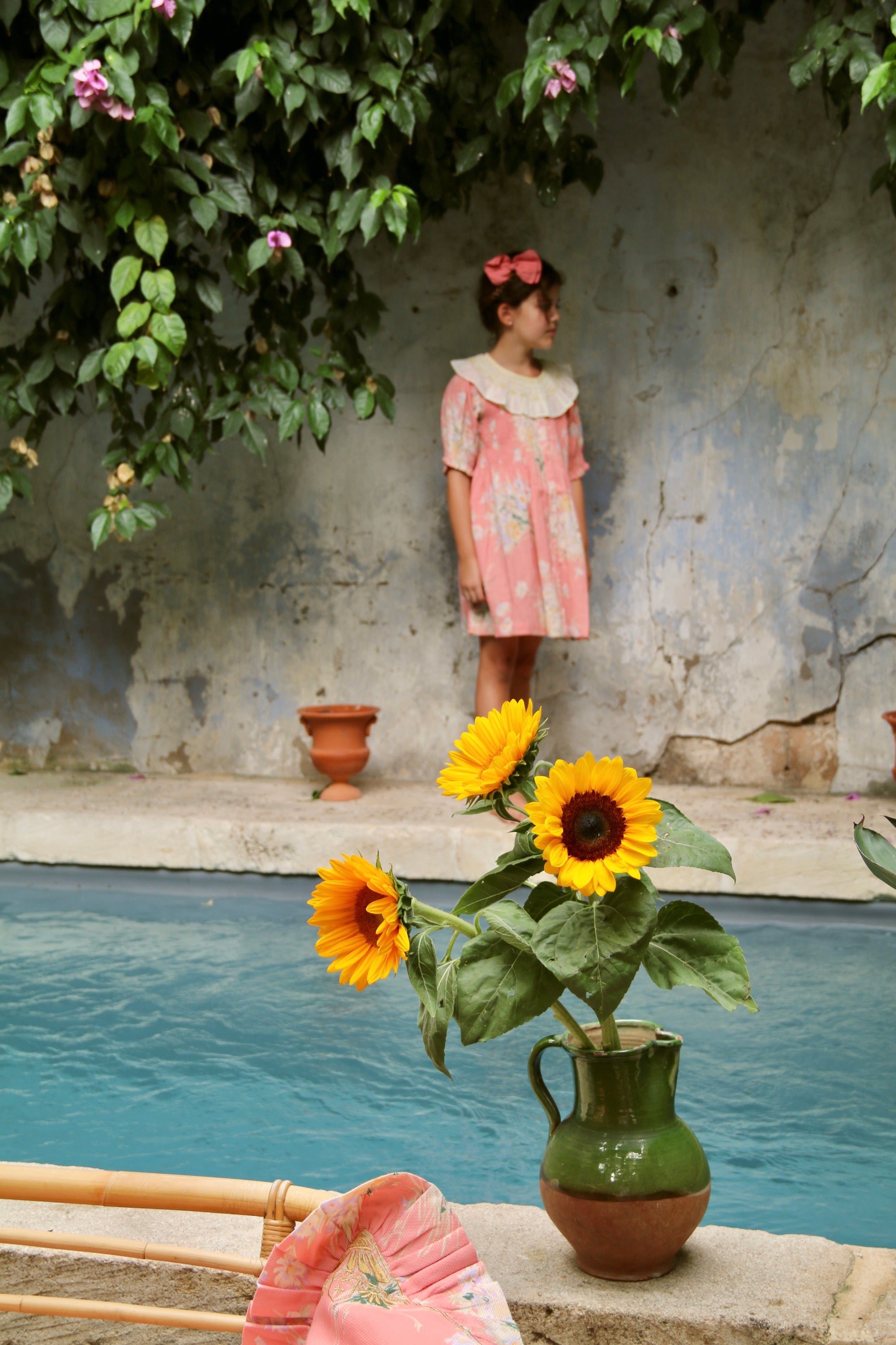 Marguerite Dress with Matching Hair Clip