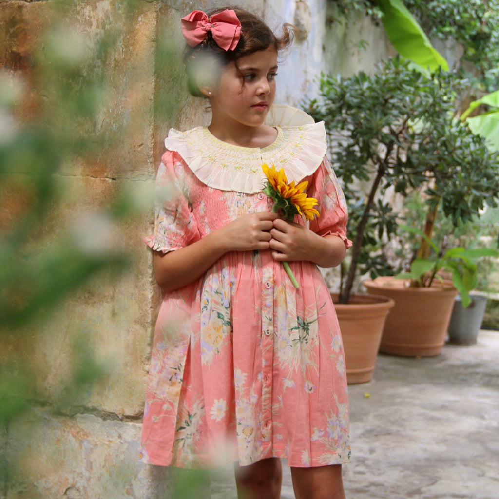 Marguerite Dress with Matching Hair Clip