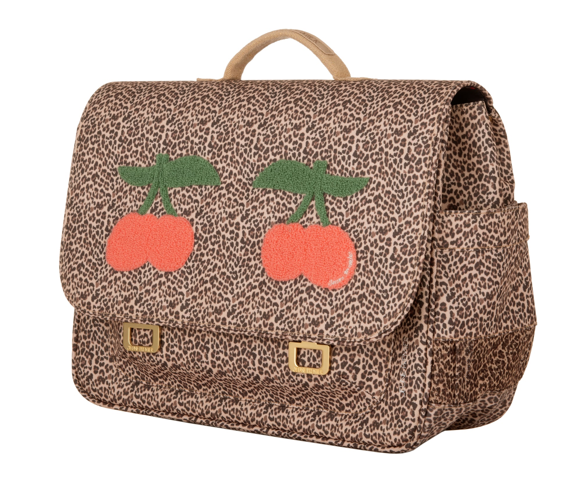 It bag midi leopard cherry
