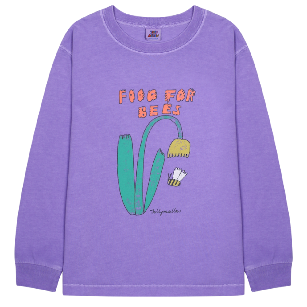 T-shirt Manches Longues Violet Honeybee