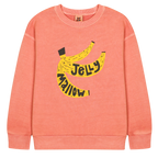 Sweat Orange avec Imprimé Banane