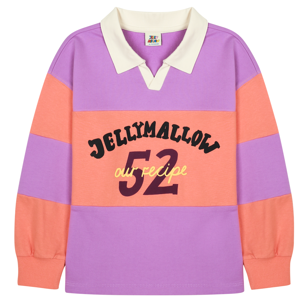 Sweat à Col avec Imprimé JM Lettering