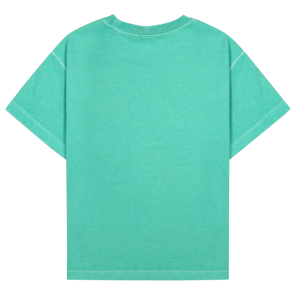 Light Green T-shirt with Banana Pigment Print