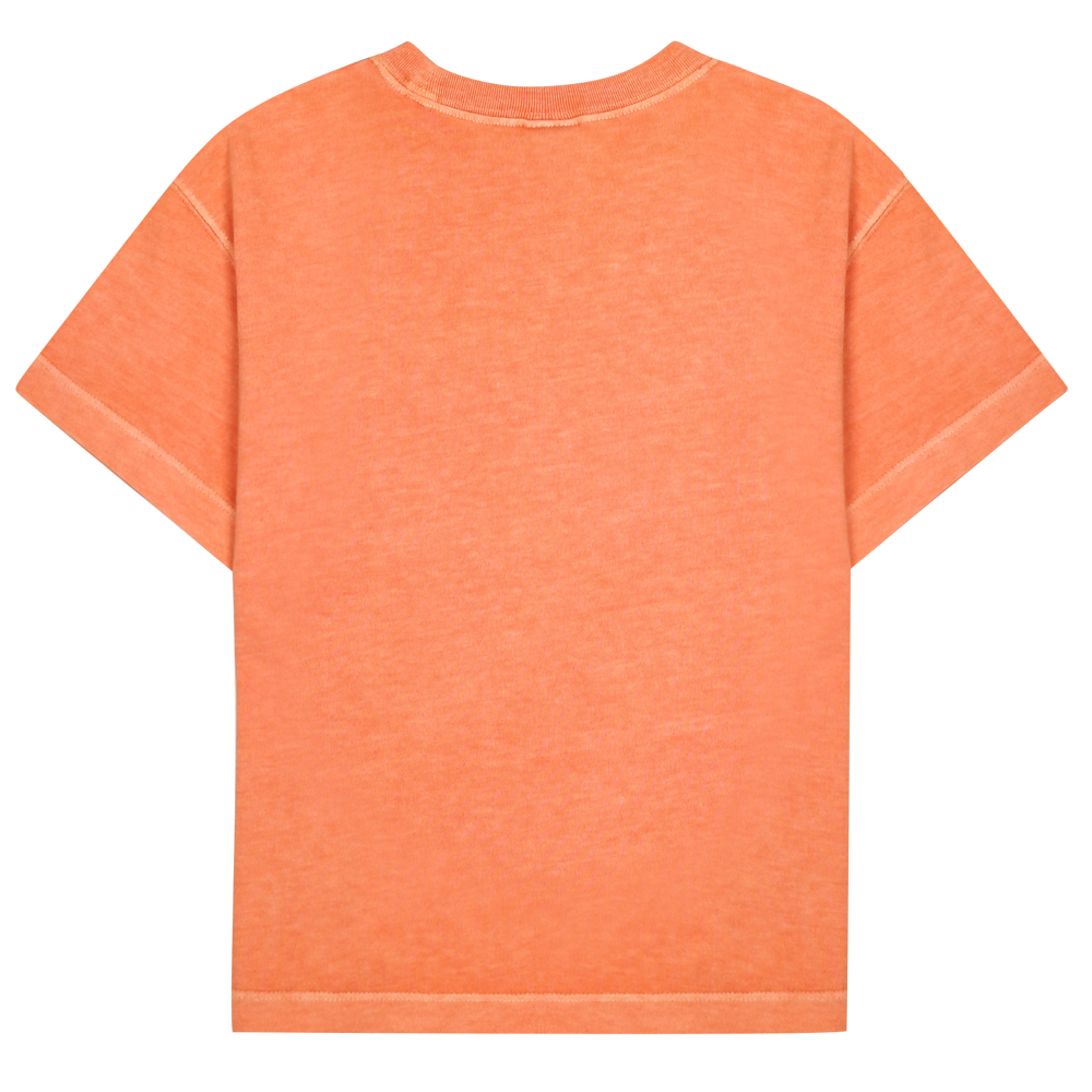 T-shirt Orange avec Imprimé cooking bird