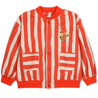Veste Banane à Rayures Rouge et Beige