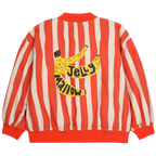 Veste Banane à Rayures Rouge et Beige