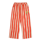 Pantalon Banane Rayures Rouge et Beige