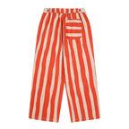 Pantalon Banane Rayures Rouge et Beige