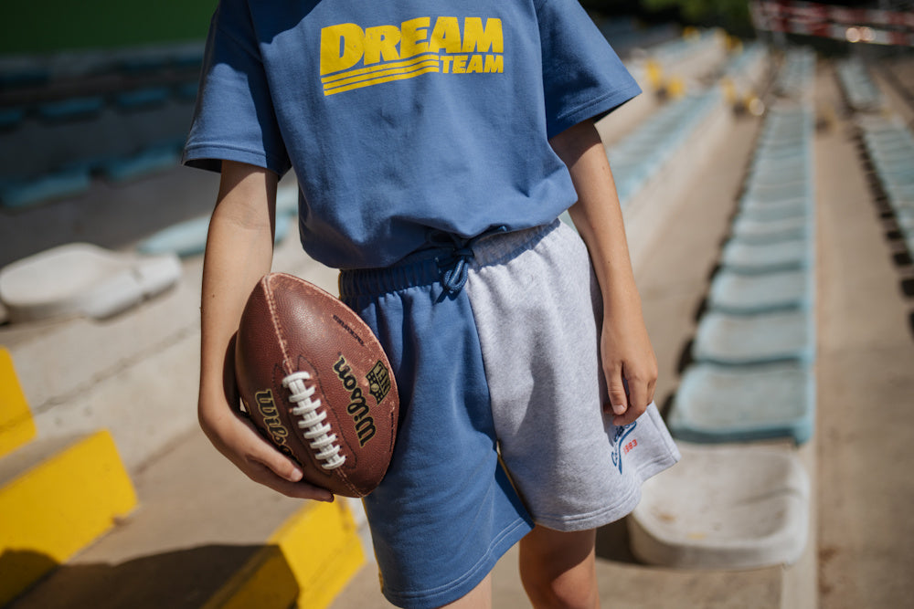 Color Block "Cos I said so 1983" jogging shorts