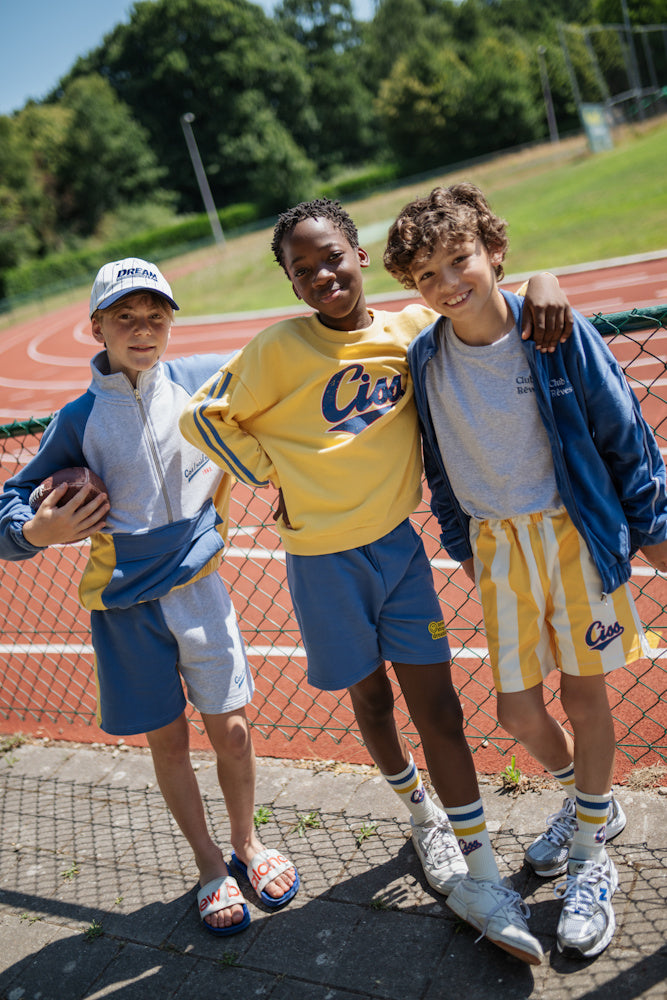 Color Block "Cos I said so 1983" jogging shorts