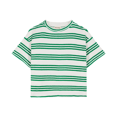 vetements durables enfants we are kids T-shirt Jordan coton éponge rayé vert