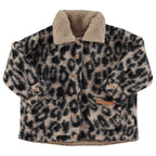 Animal print crop jacket