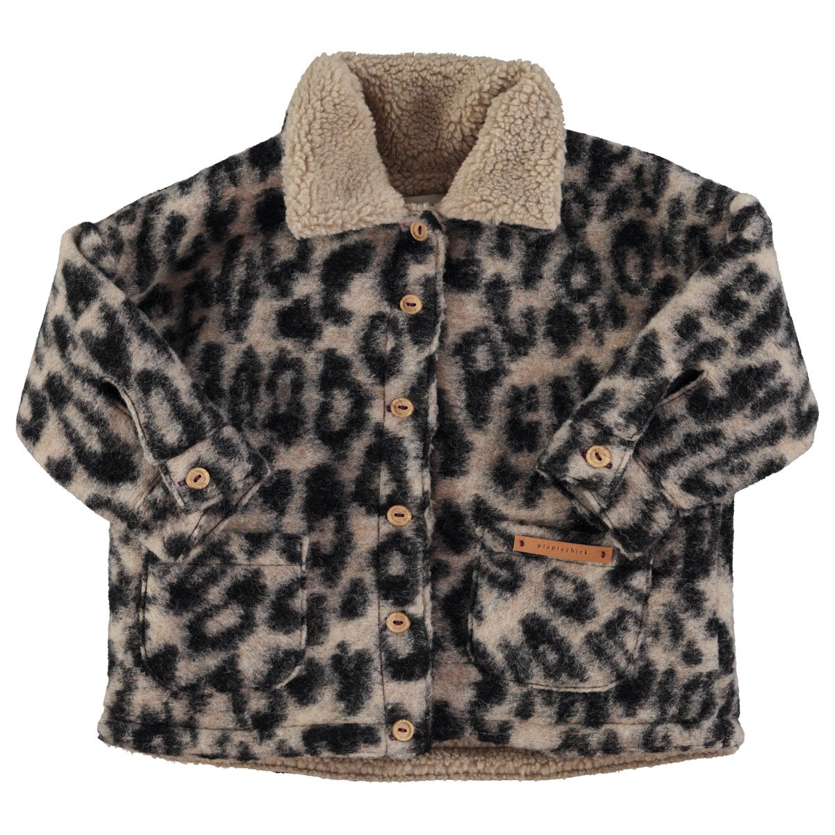Animal print crop jacket