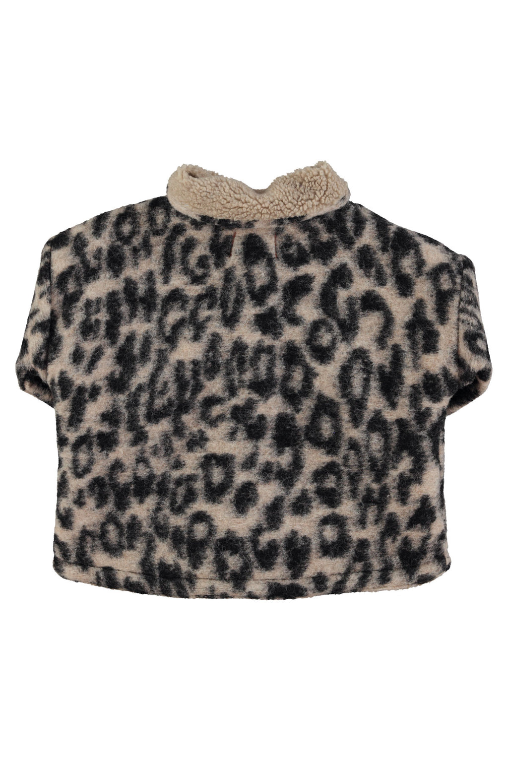 Animal print crop jacket