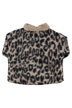Animal print crop jacket