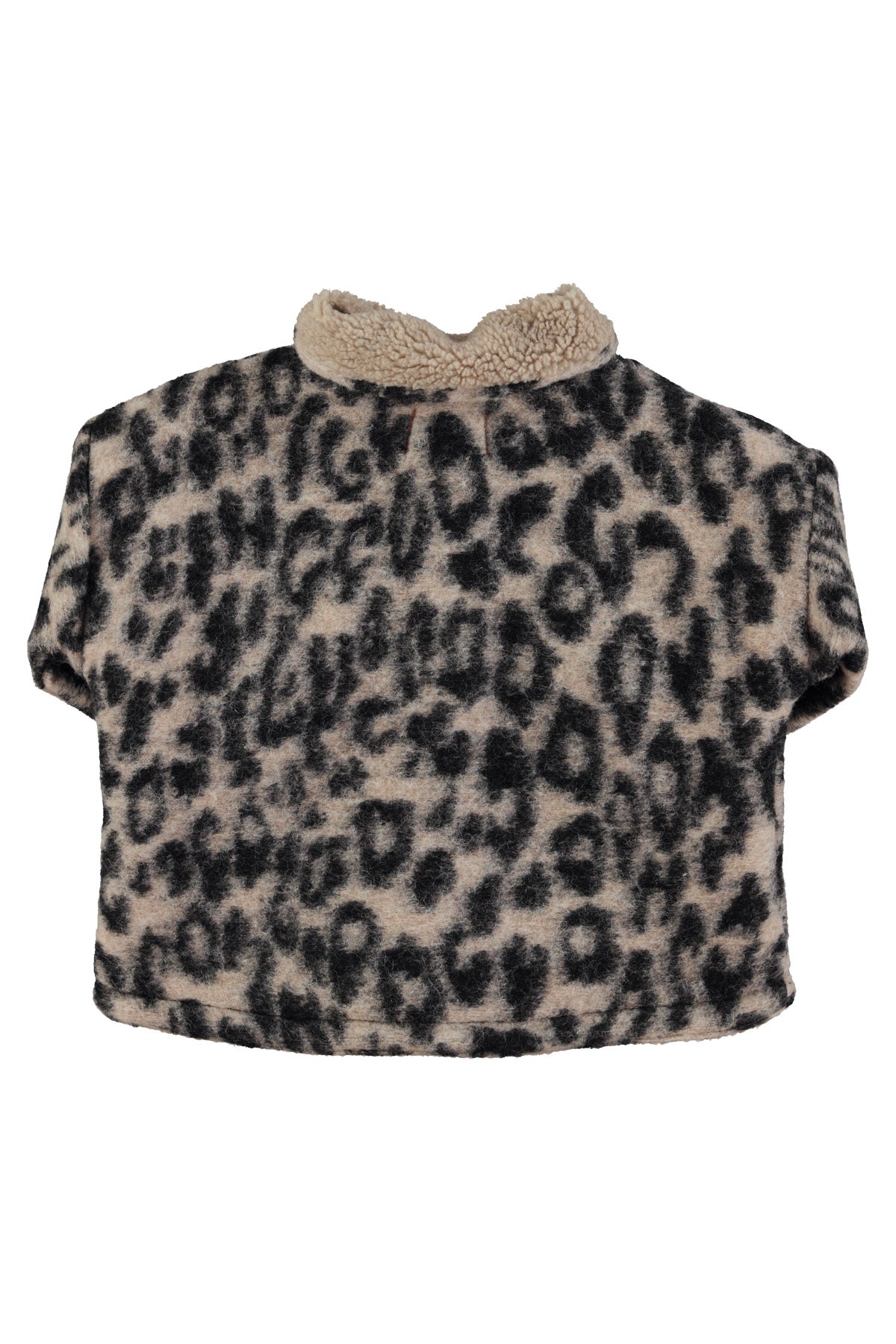 Animal print crop jacket