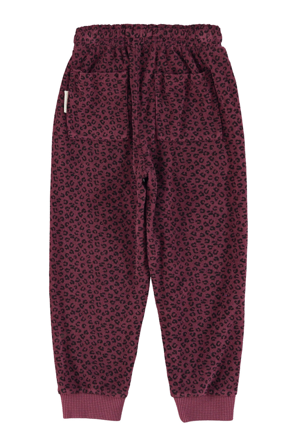 Jogging éponge aubergine léopard