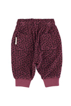Baby eggplant leopard terry jogging suit