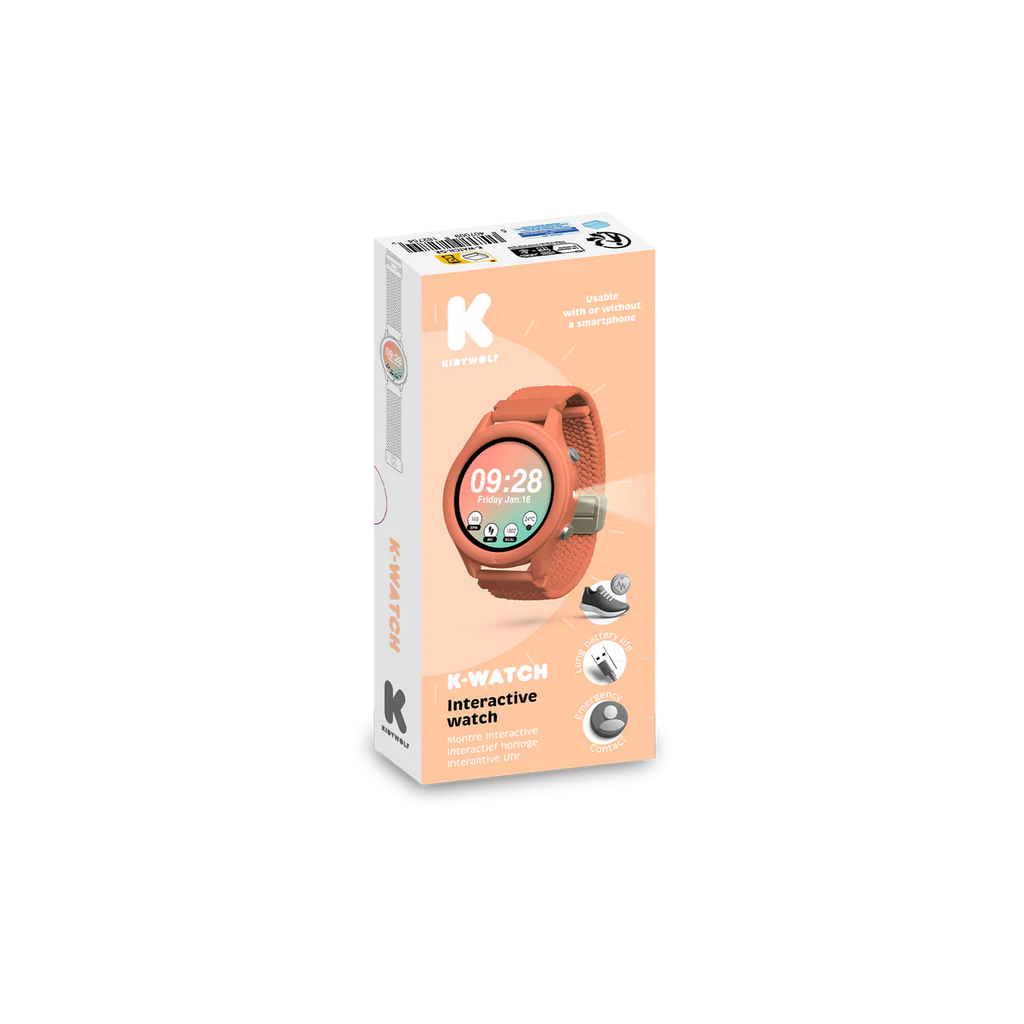 Montre interactive K-WATCH pour enfants - Orange