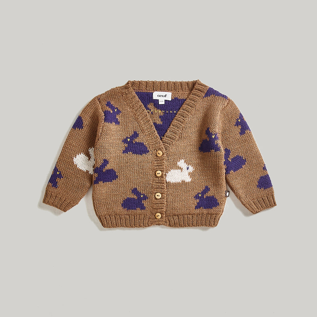 Camel rabbit cardigan
