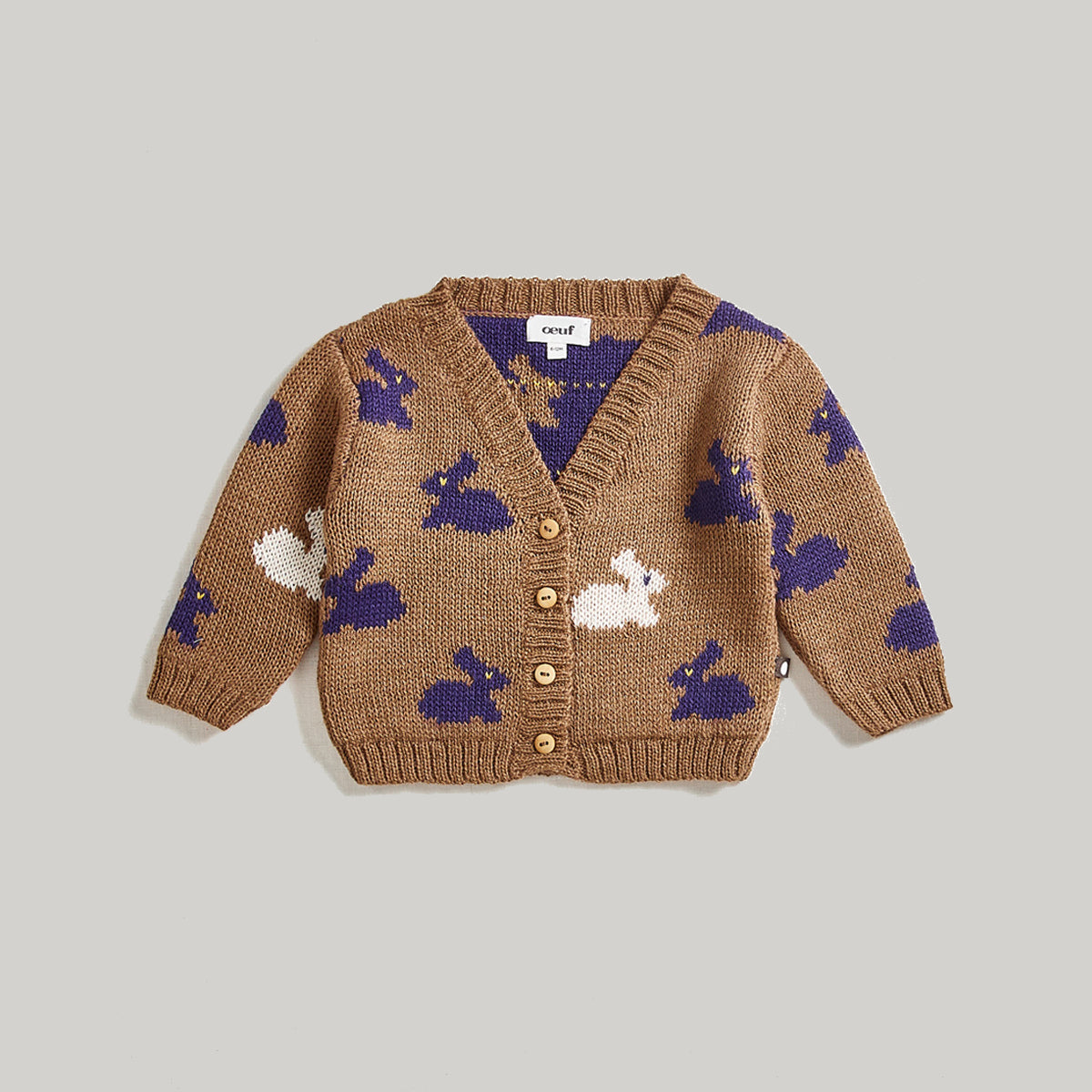 Camel rabbit cardigan